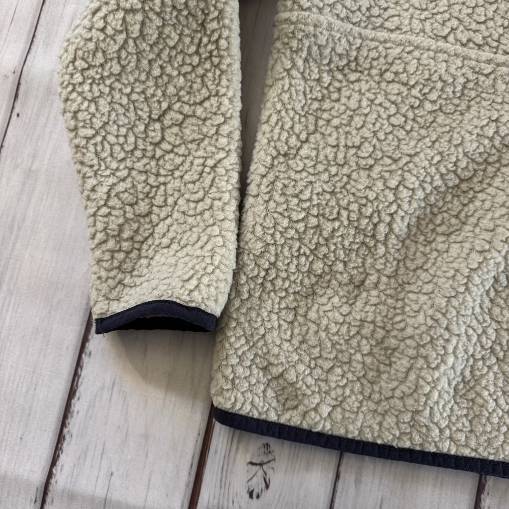 Patagonia Retro X Fleece Pullover Jacket Cream Womens XS Sherpa Quarter Zip - Picture 8 of 9